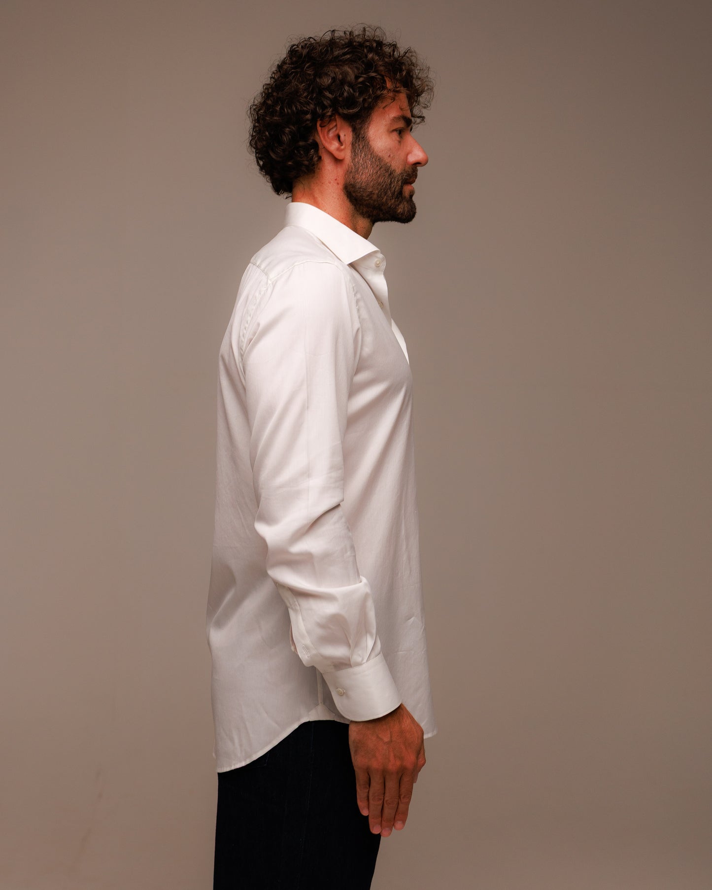 Camicia uomo cotone seta Thomas Mason