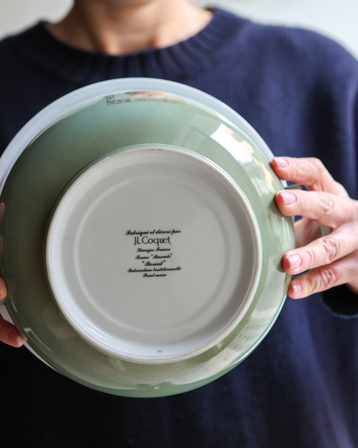 Zuppiera porcellana Limoges J.L coquet mod muscade dec boreal