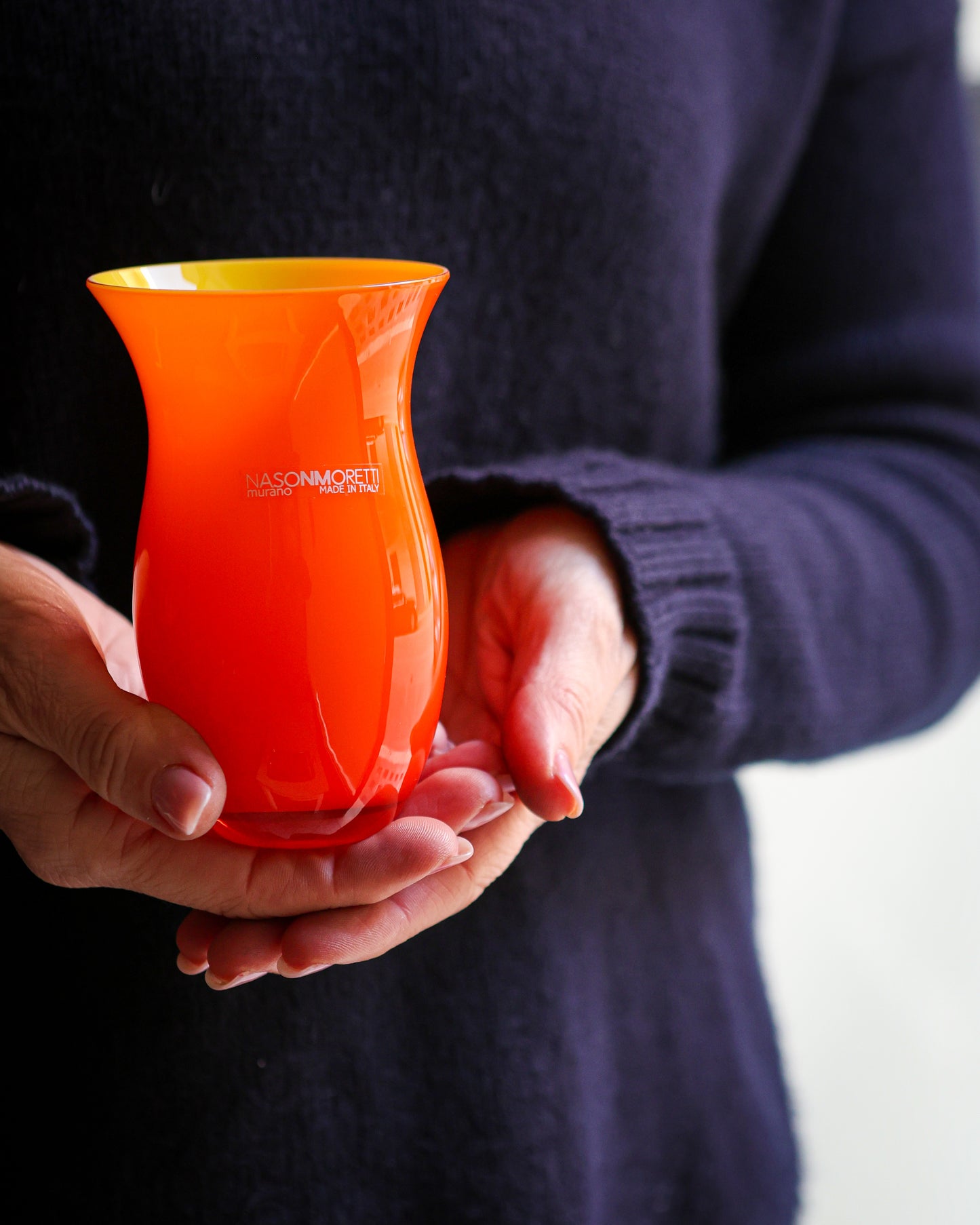 Vaso piccolo Nason moretti vetro murano colorato mod Antares
