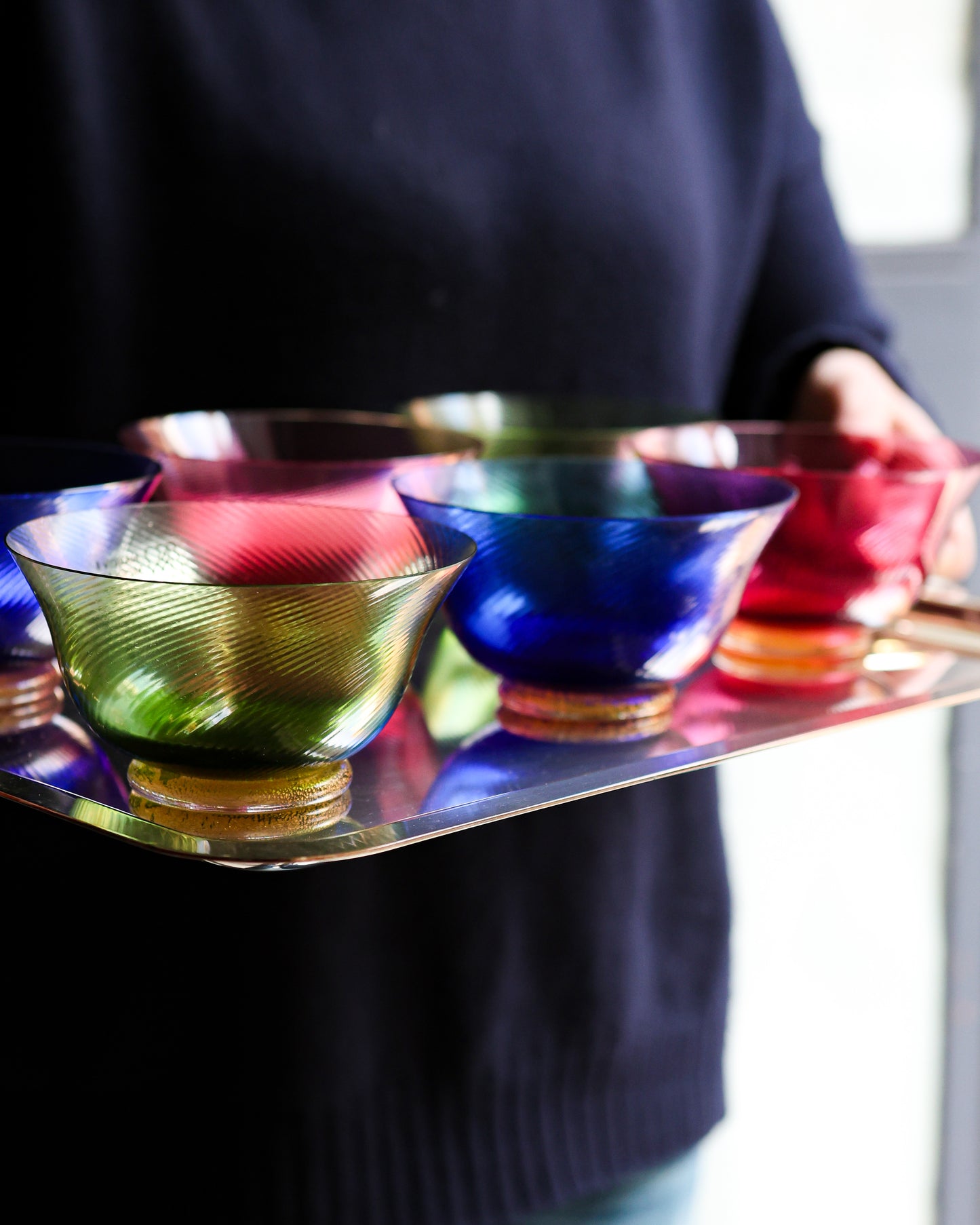 Set coppe Murano Nason Moretti modello Ca d'or