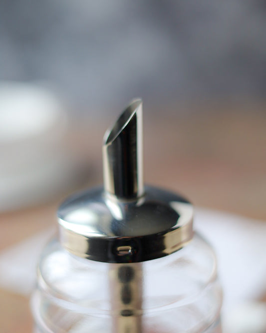 Zuccheriera in acciaio e cristallo