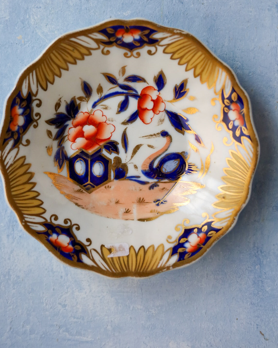 Trio tazza tè e cioccolata oro e rosso