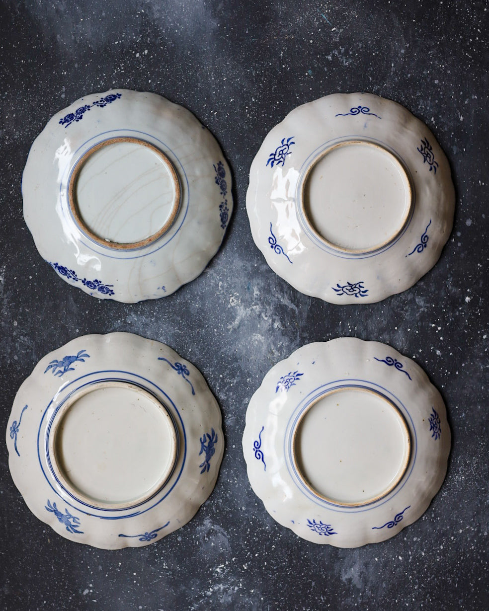 Set 4 piatti Imari piccoli dipinti a mano