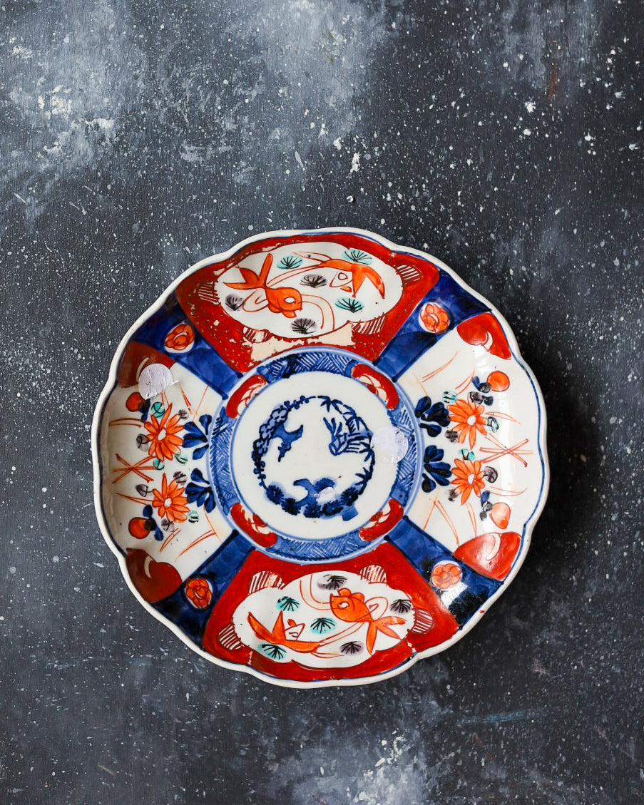 Set 4 piatti Imari piccoli dipinti a mano