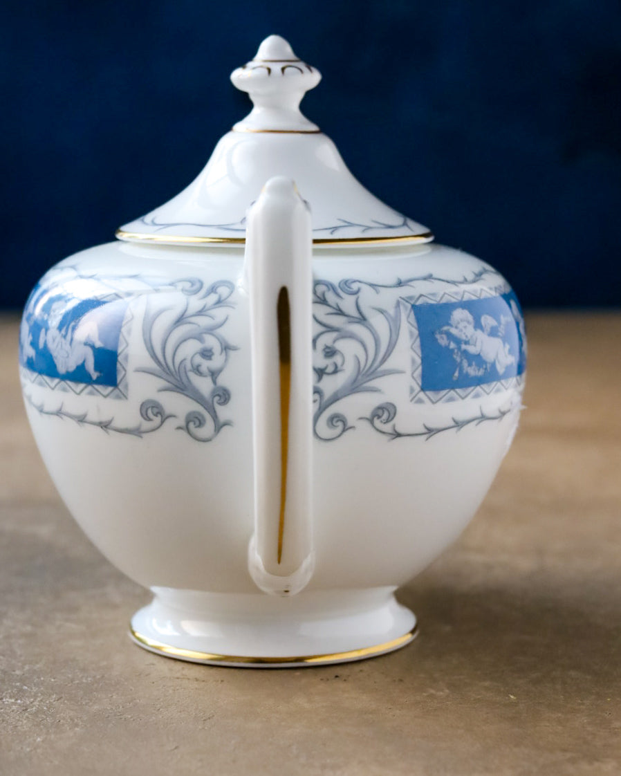 Teiera coalport decoro celeste reverly