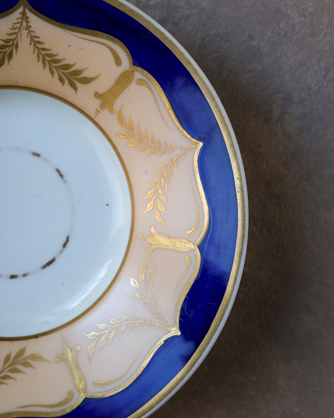 Tris da tè primi 800 crema e blu