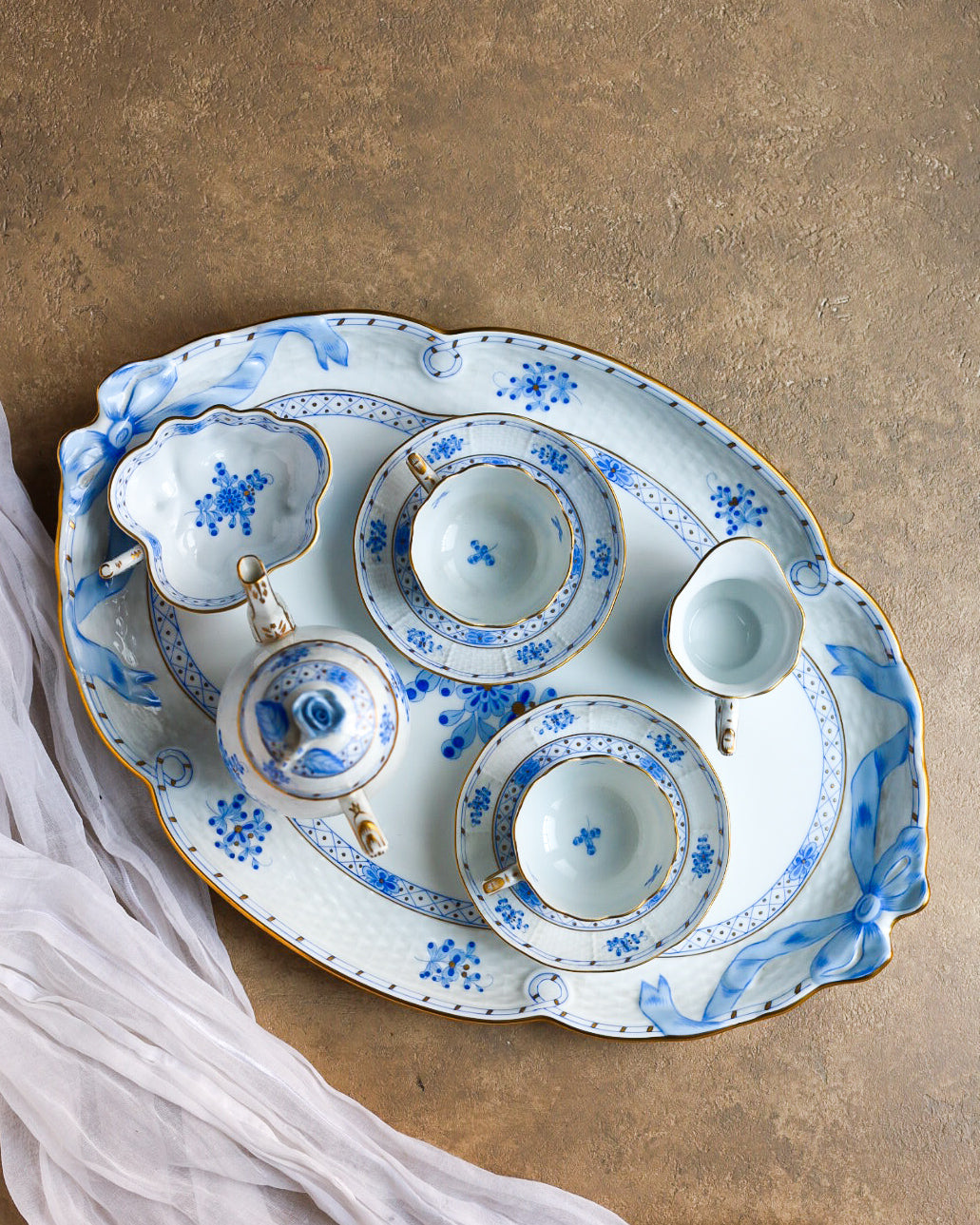 tete a tete herend decoro azzurro