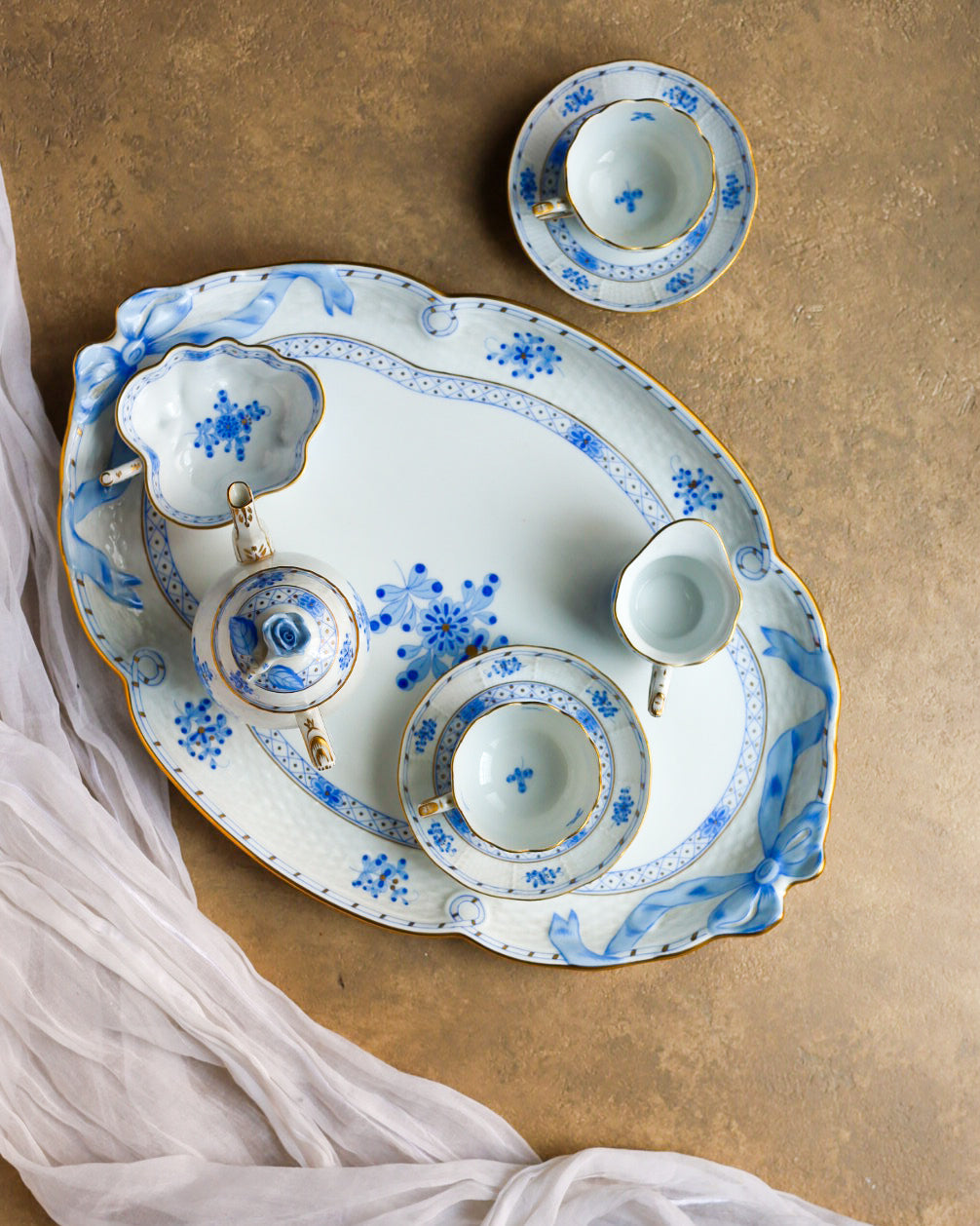 tete a tete herend decoro azzurro