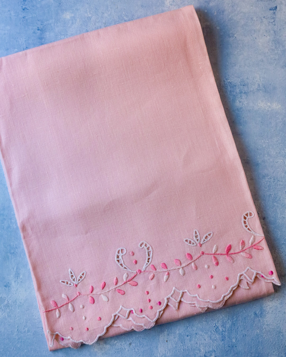 Asciugamanl rosa in lino