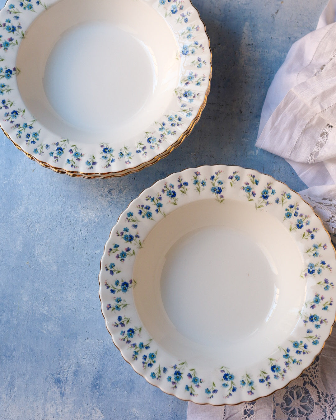 set 4 piatti fondi royal albert decoro memory lane