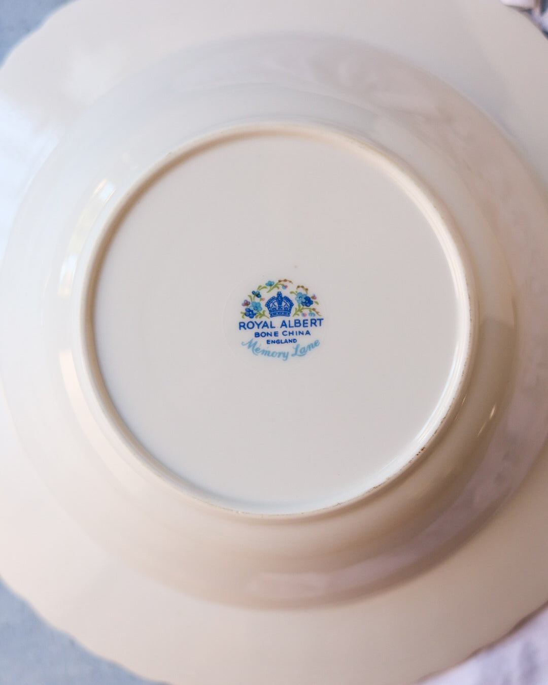 set 4 piatti fondi royal albert decoro memory lane
