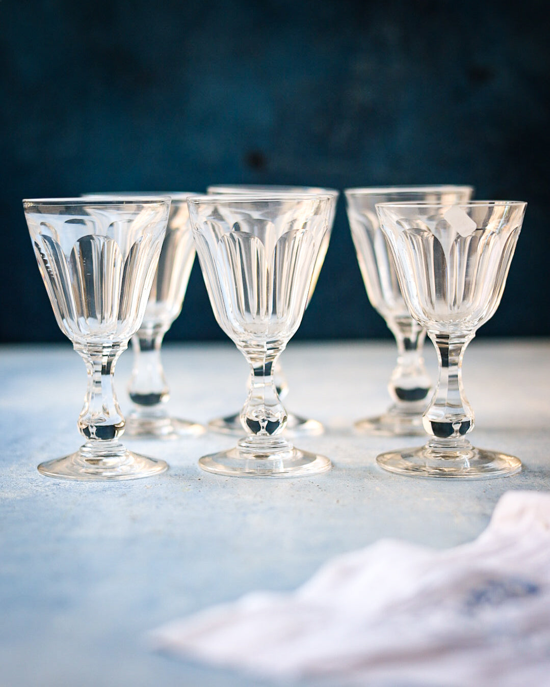 set bicchieri da 6 da liquore vetro inglese