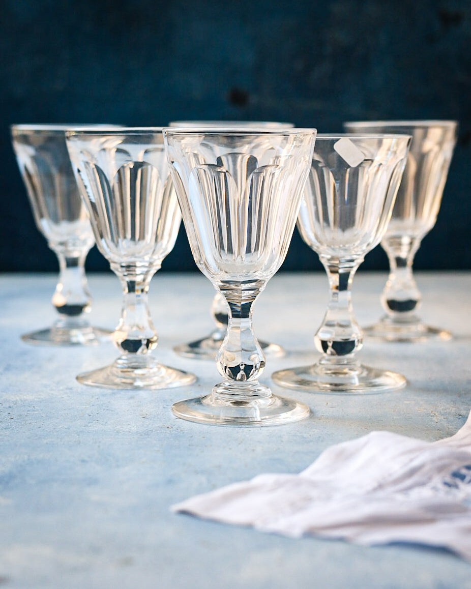 set bicchieri da 6 da liquore vetro inglese