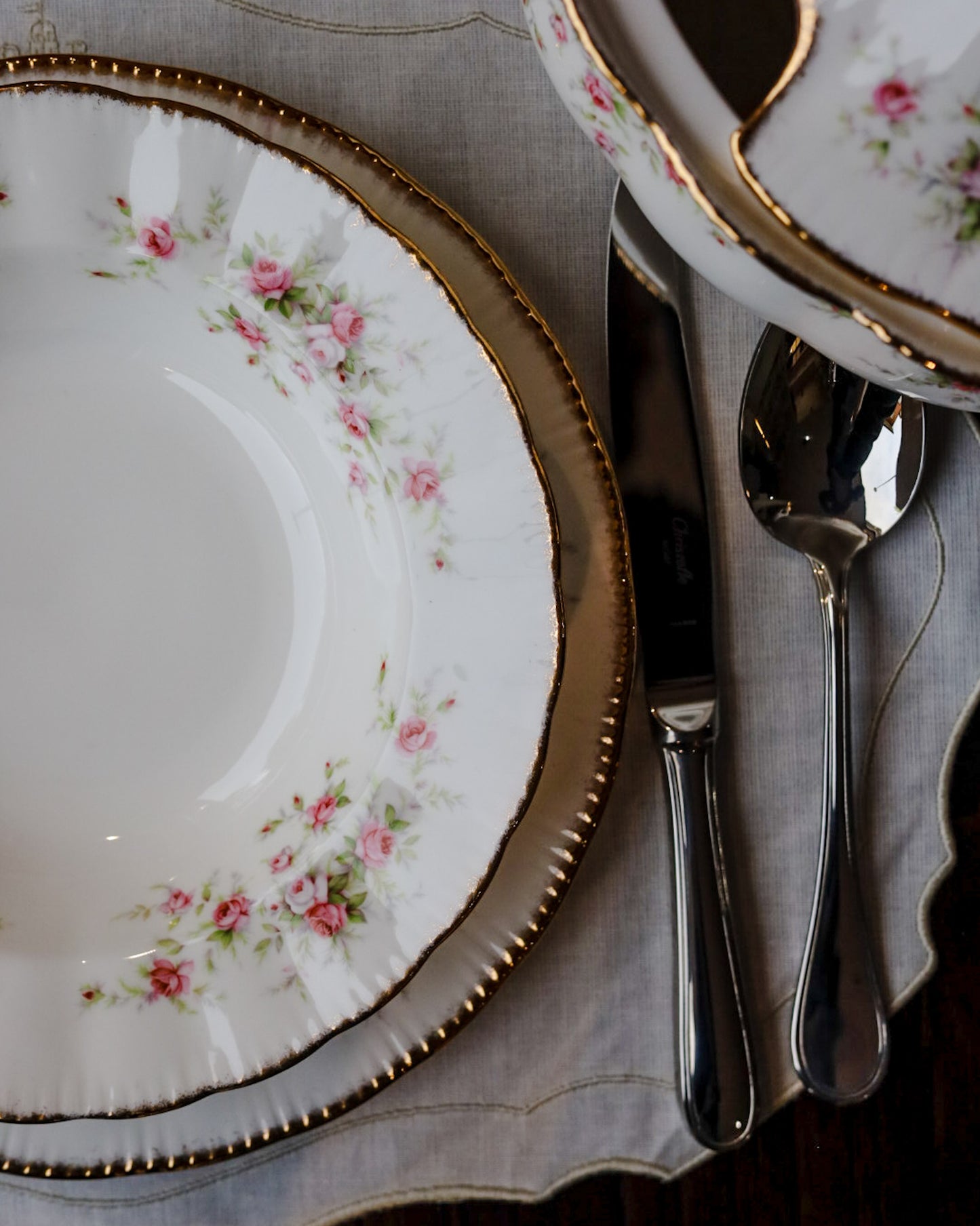 Servizio completo da 12 paragon decoro Vintage Rose