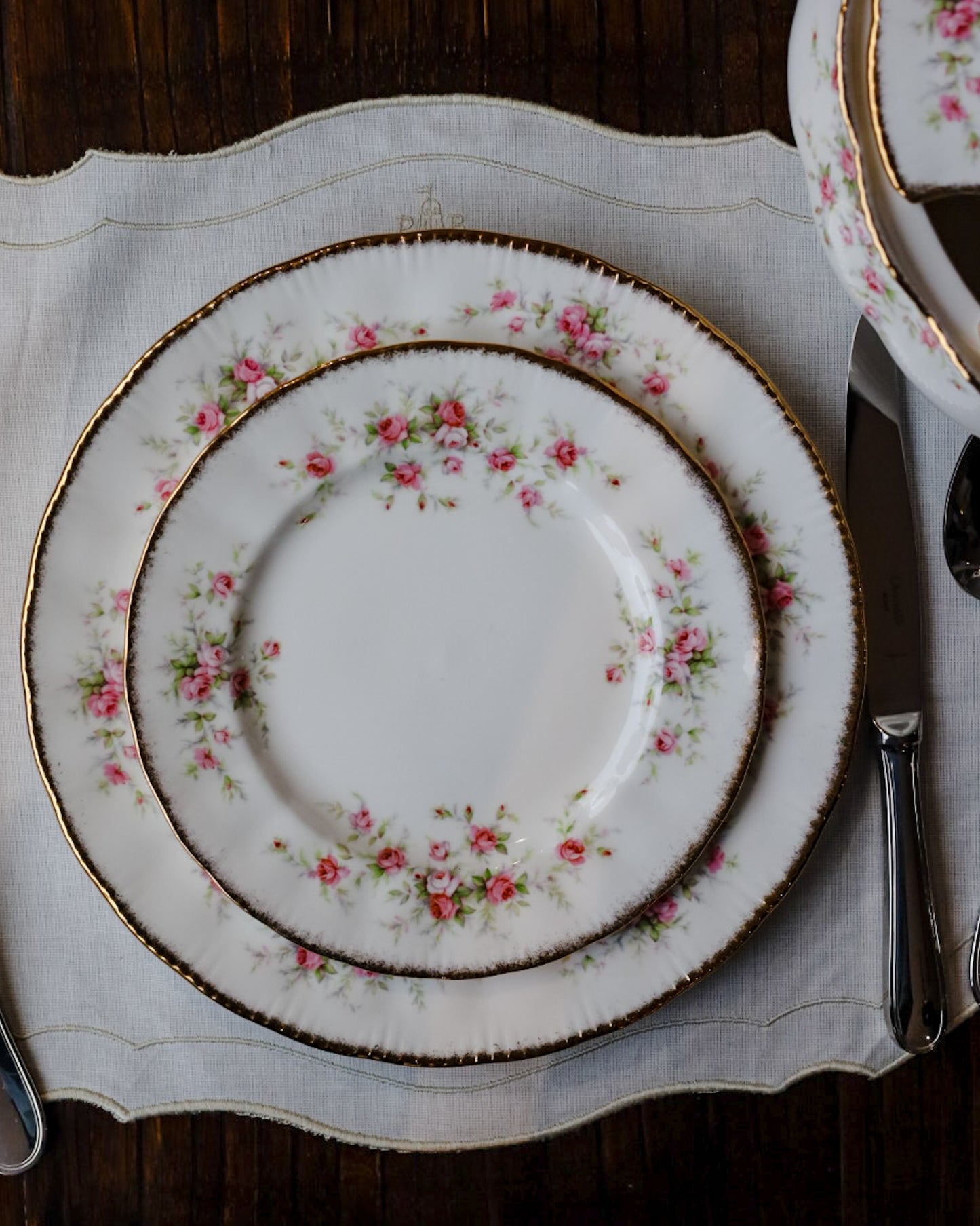 Servizio completo da 12 paragon decoro Vintage Rose