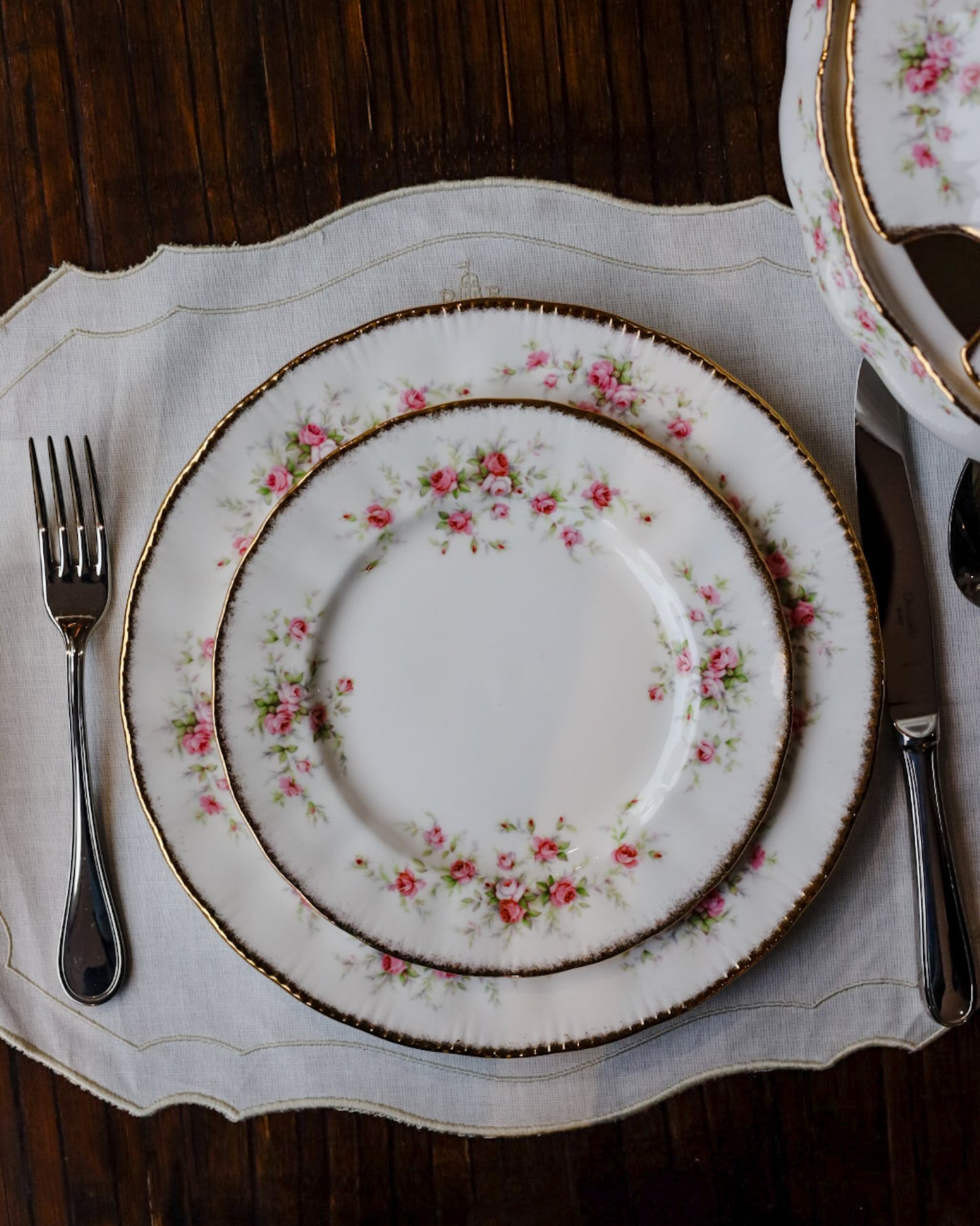 Servizio completo da 12 paragon decoro Vintage Rose