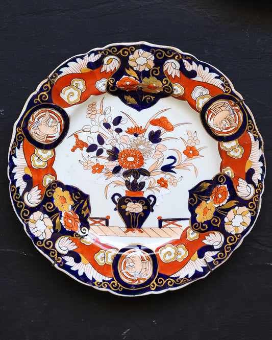 preferiti Piatti Stone China Inglesi a Decoro Policromo Imari e Chinoiserie, Inghilterra Pieno Ottocento