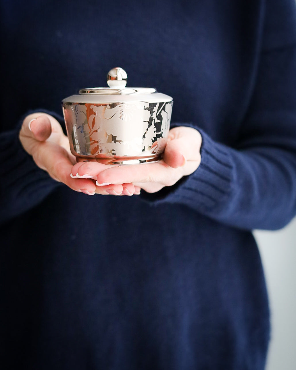 Servizio caffè Ginori bone china Forma lago decoro Vanitas