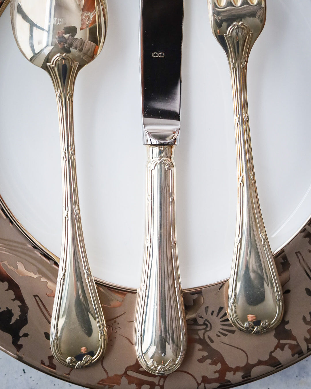 posti tavola mix and match Christofle in lega d'argento