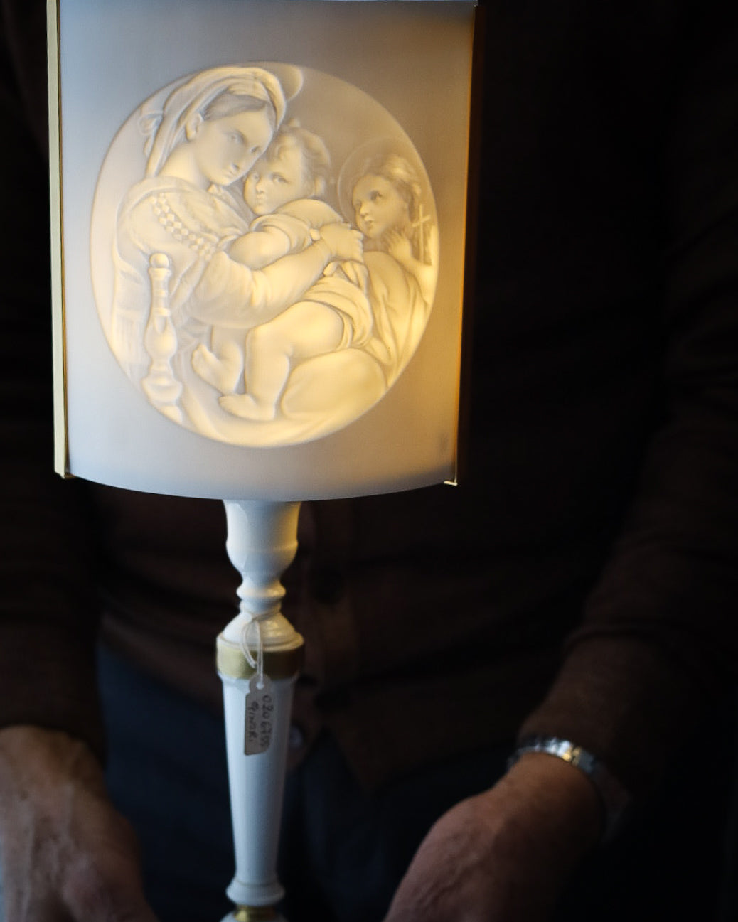 Lampada da collezione in porcellana Richard Ginori