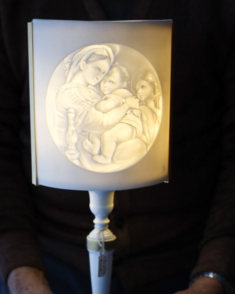 Lampada da collezione in porcellana Richard Ginori