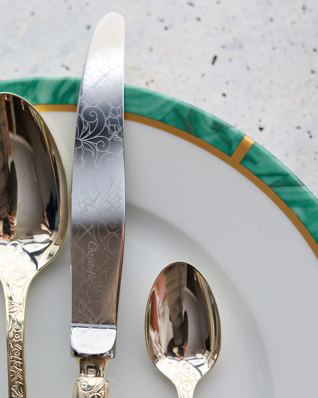 posti tavola mix and match Christofle in lega d'argento
