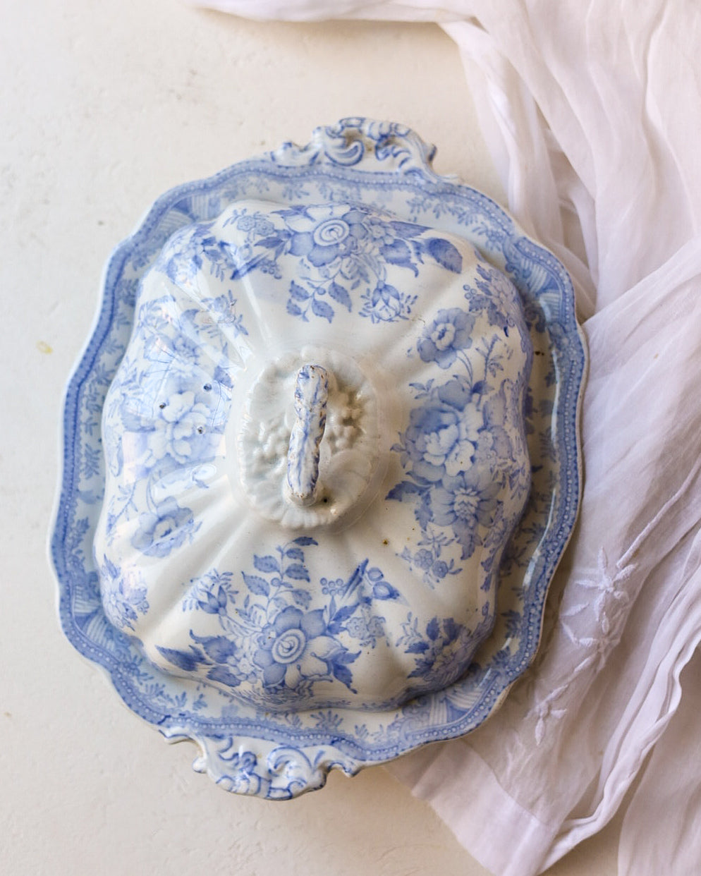 Legumiera in porcellana inglese fine 800 decoro asiatic peasant