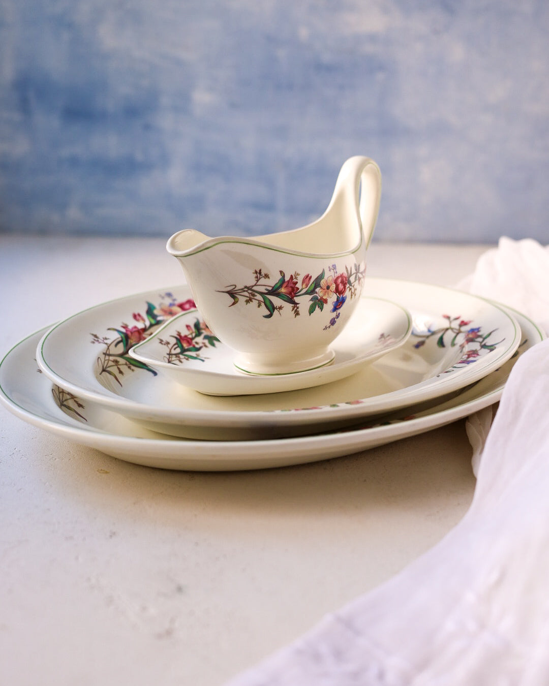 Grande servizio di piatti da sei wedgwood decoro hathaway