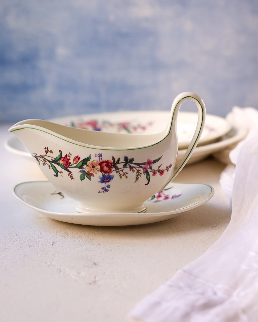 Grande servizio di piatti da sei wedgwood decoro hathaway