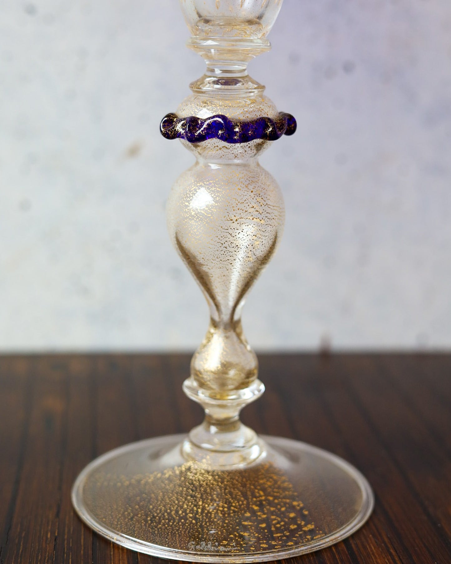 Bicchiere da collezione Gabbiani flutes con oro zecchino