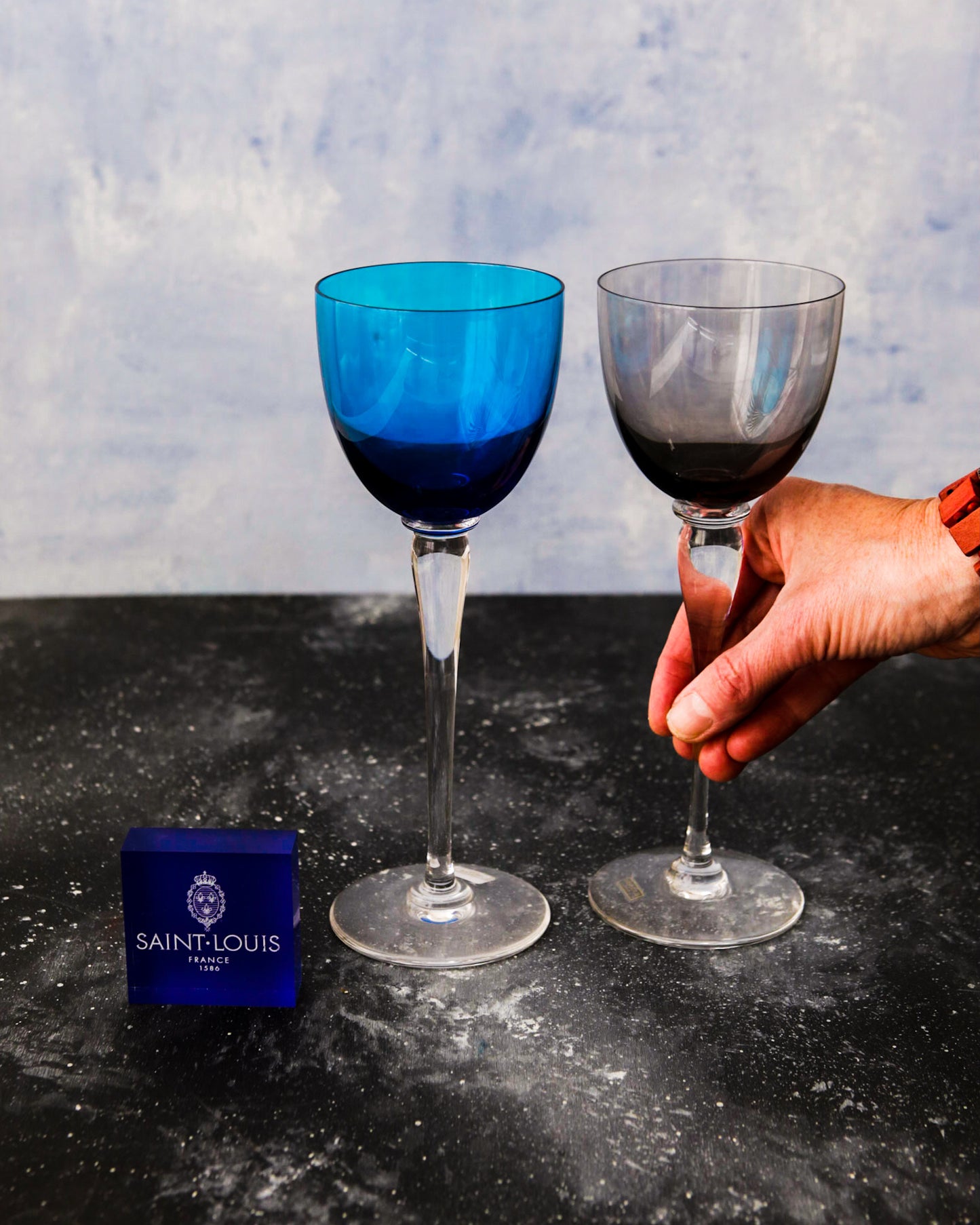 Coppia bicchieri Saint Louis da vino