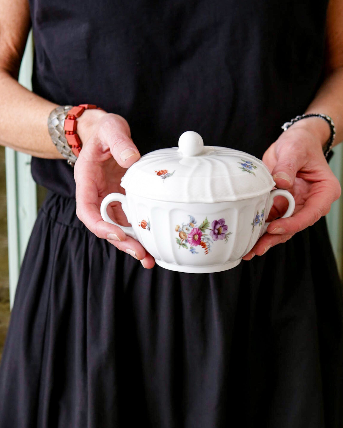 Minizuppiera Ginori con fiori