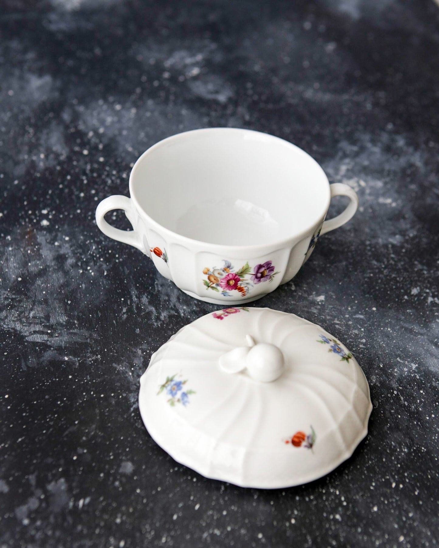 Minizuppiera Ginori con fiori