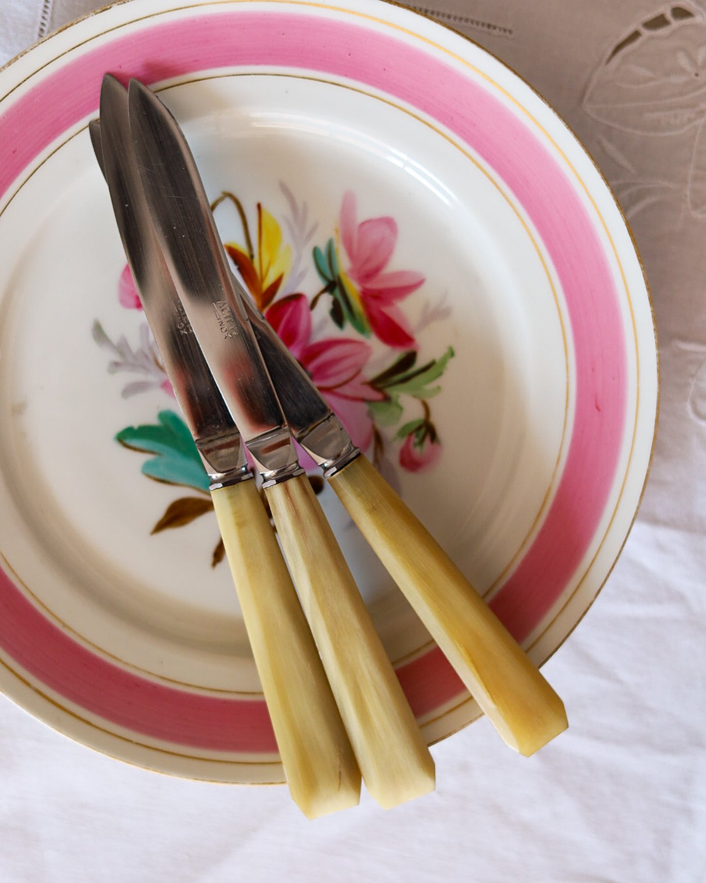 Set di 12 coltelli da dolce con coltello torta francese