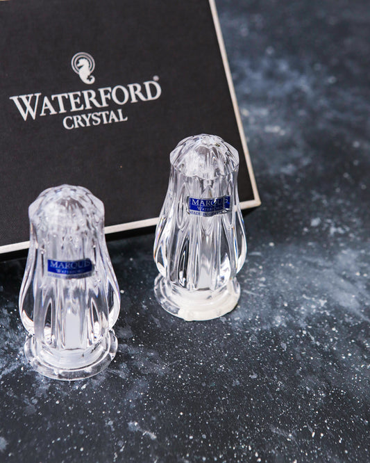Coppia sale e pepe piccoli in cristallo waterford