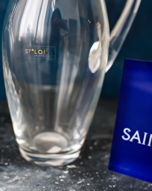 Coppia brocca e bottiglia cristallo Saint Louis