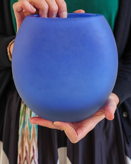 Vaso Barovier e Toso opale azzurro