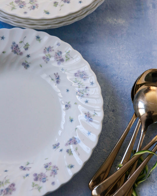 Set sei piatti cupi wedgwood decoro april