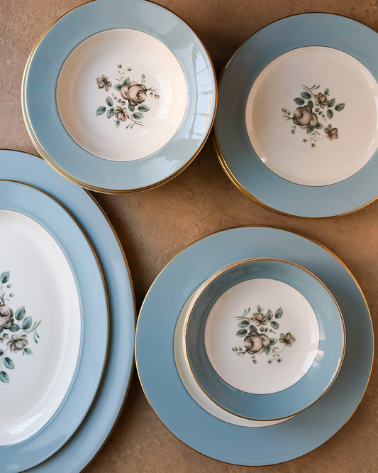 Servizio da 12 porcellana inglese Royal doulton rose elegant