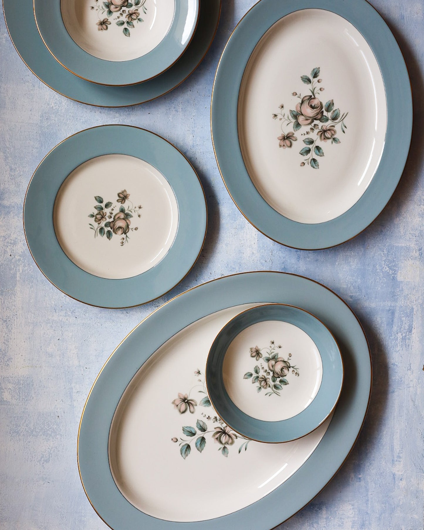 Servizio da 12 porcellana inglese Royal doulton rose elegant