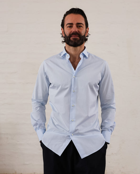 Camicia da Uomo in Cotone Sea Island — Manifattura Sartoriale Made in Italy