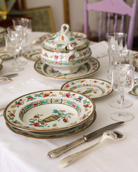 Servizio di piatti da 6 coperti Royal Doulton decoro cineseria primi 900