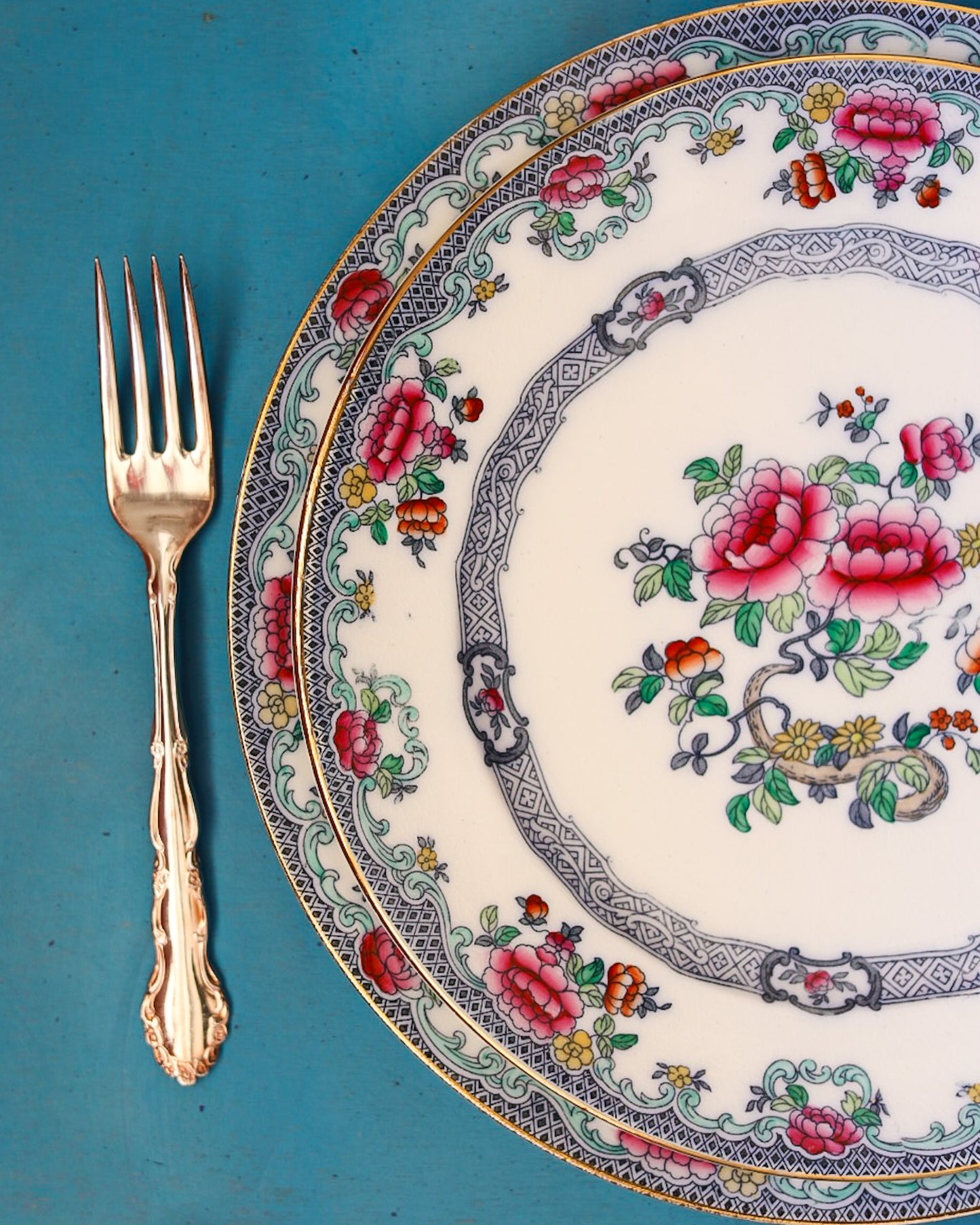 Servizio piatti da 7 coperti royal doulton decoro mandarin fine 800