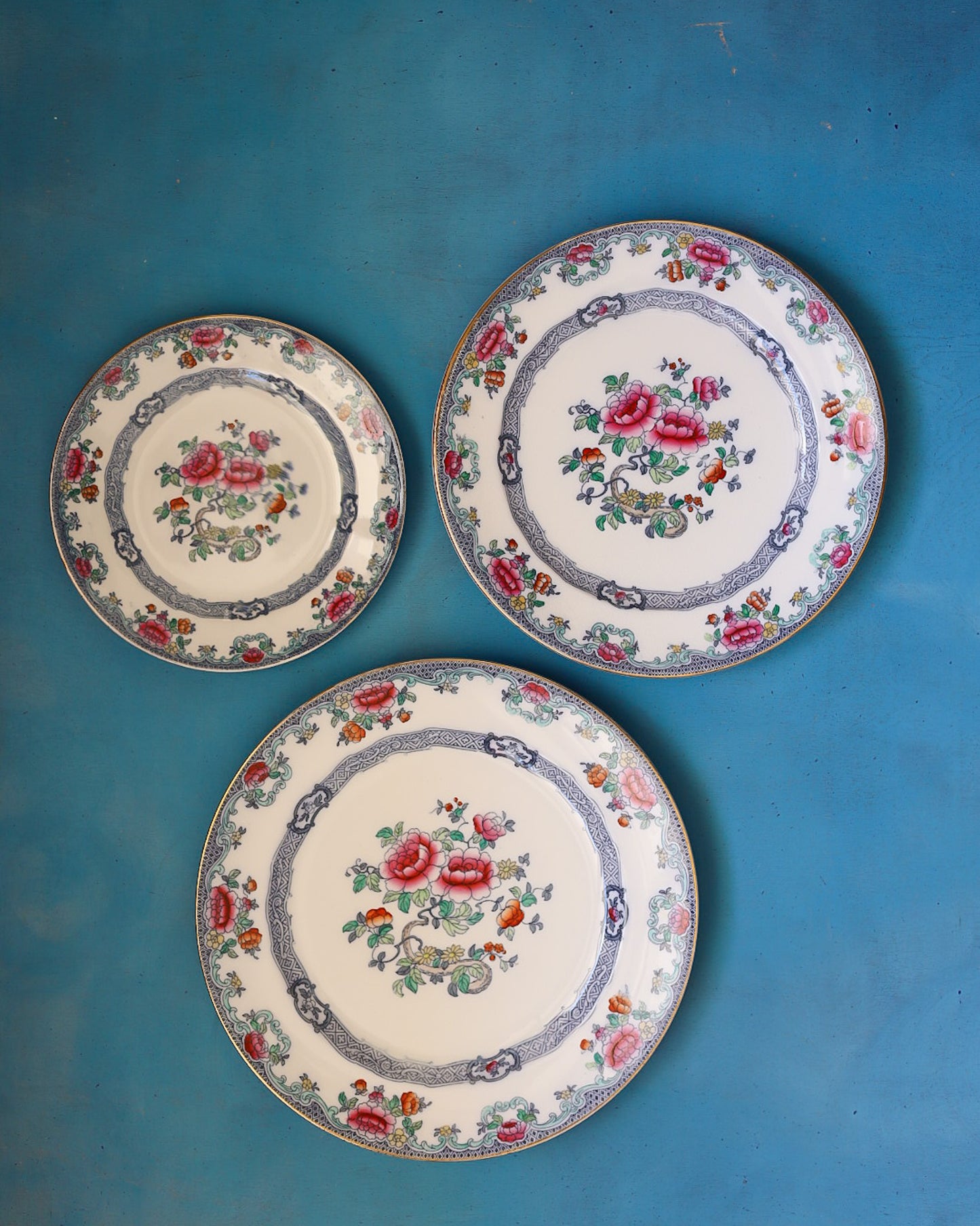 Servizio piatti da 7 coperti royal doulton decoro mandarin fine 800