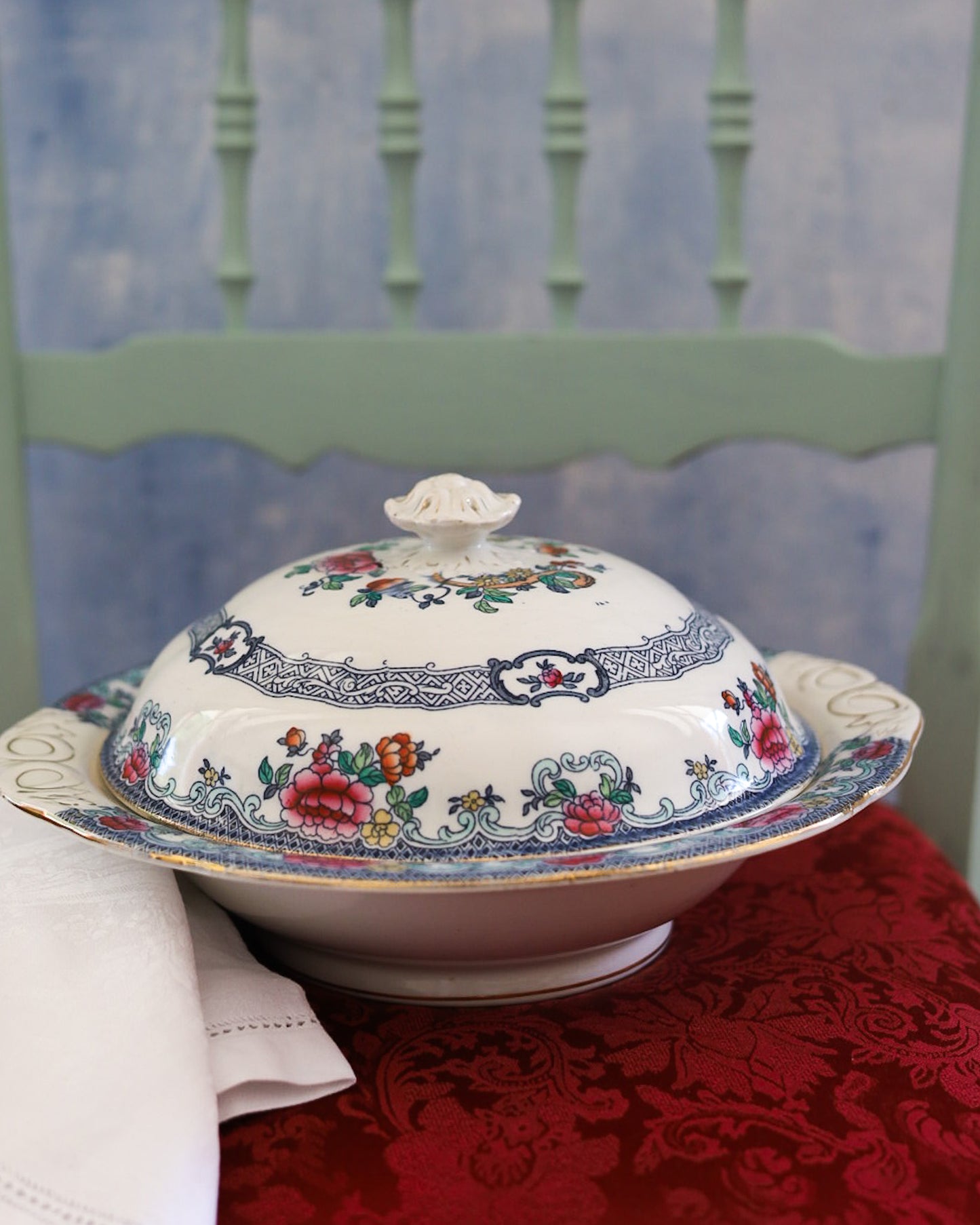 Servizio piatti da 7 coperti royal doulton decoro mandarin fine 800