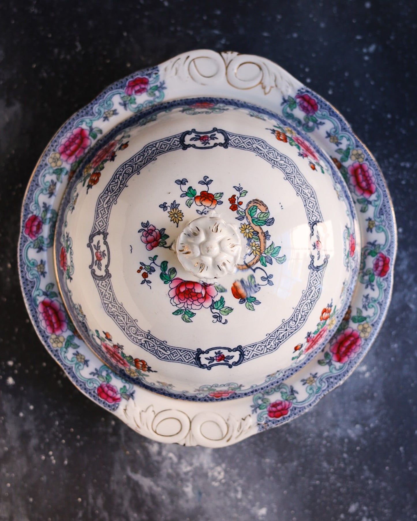 Servizio piatti da 7 coperti royal doulton decoro mandarin fine 800
