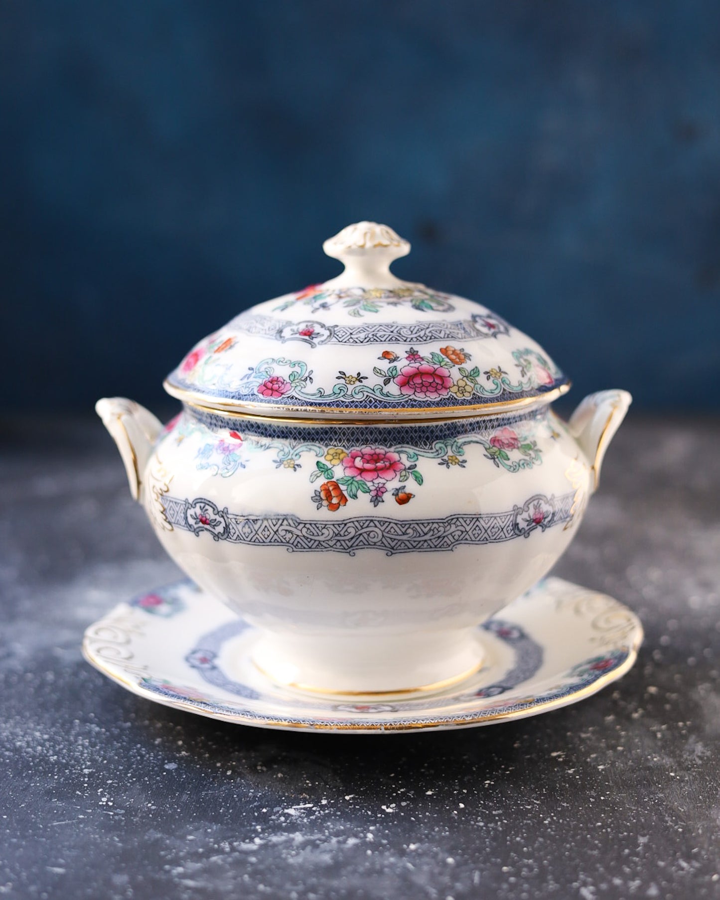 Servizio piatti da 7 coperti royal doulton decoro mandarin fine 800