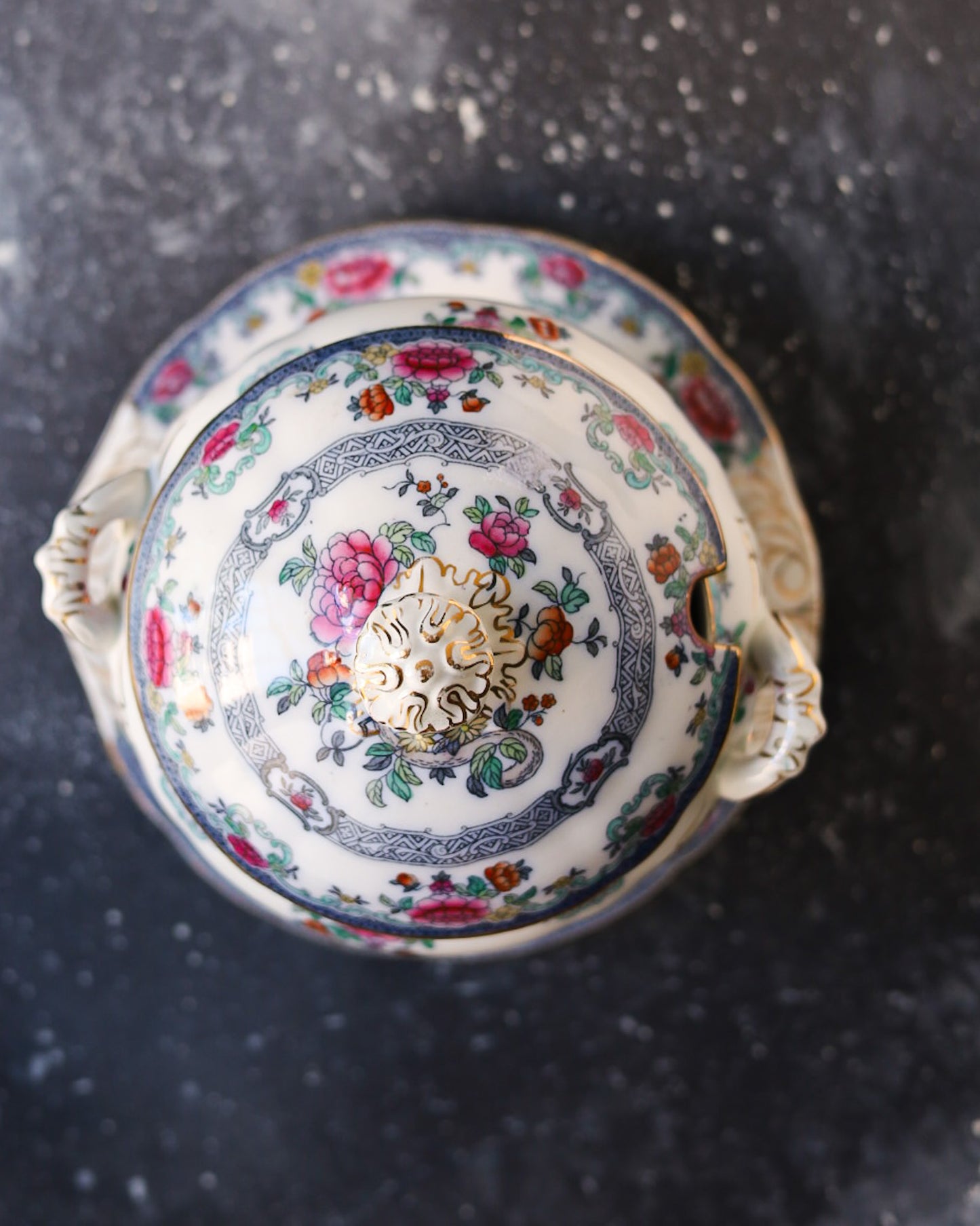 Servizio piatti da 7 coperti royal doulton decoro mandarin fine 800