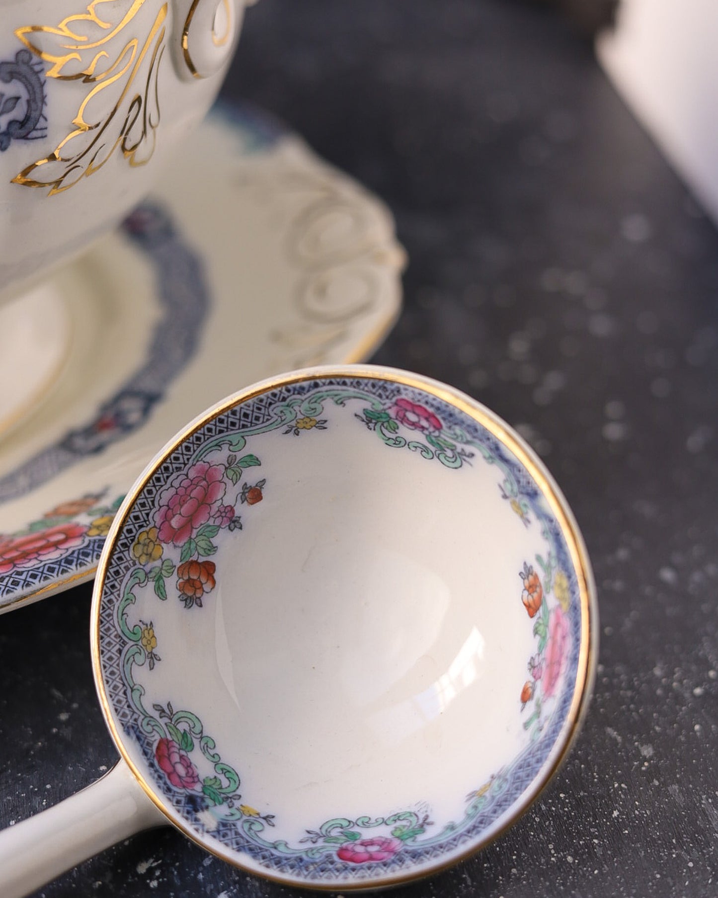 Servizio piatti da 7 coperti royal doulton decoro mandarin fine 800