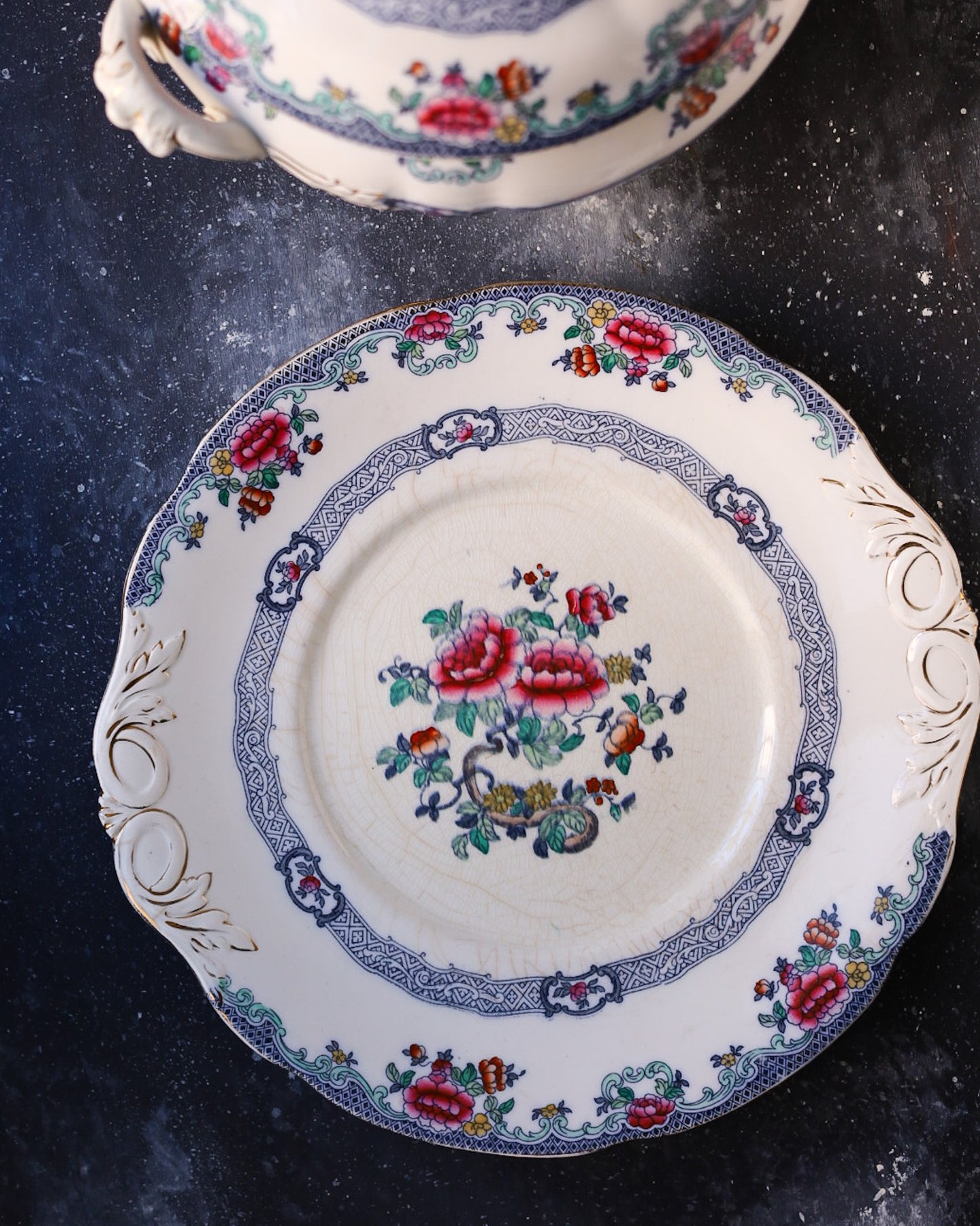 Servizio piatti da 7 coperti royal doulton decoro mandarin fine 800